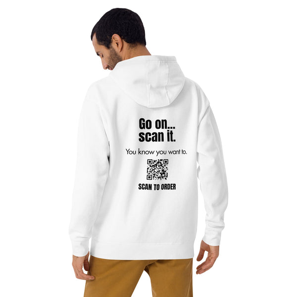 Scannable Promo Hoodie - Go On... Scan It.  You know you want to.