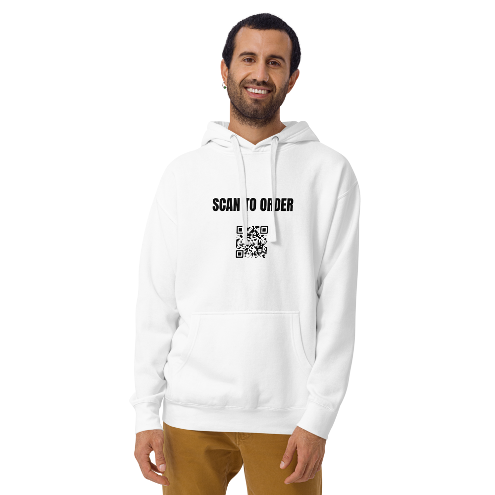 Scannable Promo Hoodie - Scan To Order